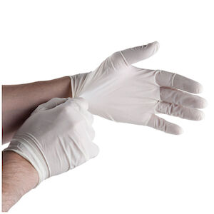 GLOVE LATEX L NS PF 10/100